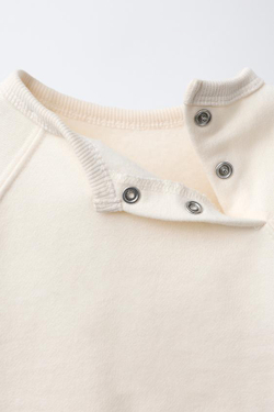 ZARA БАЗОВЫЙ КОМПЛЕКТ ИЗ ТОЛСТОВКИ И БРЮК-ДЖОГГЕРОВ, ЭКРЮ