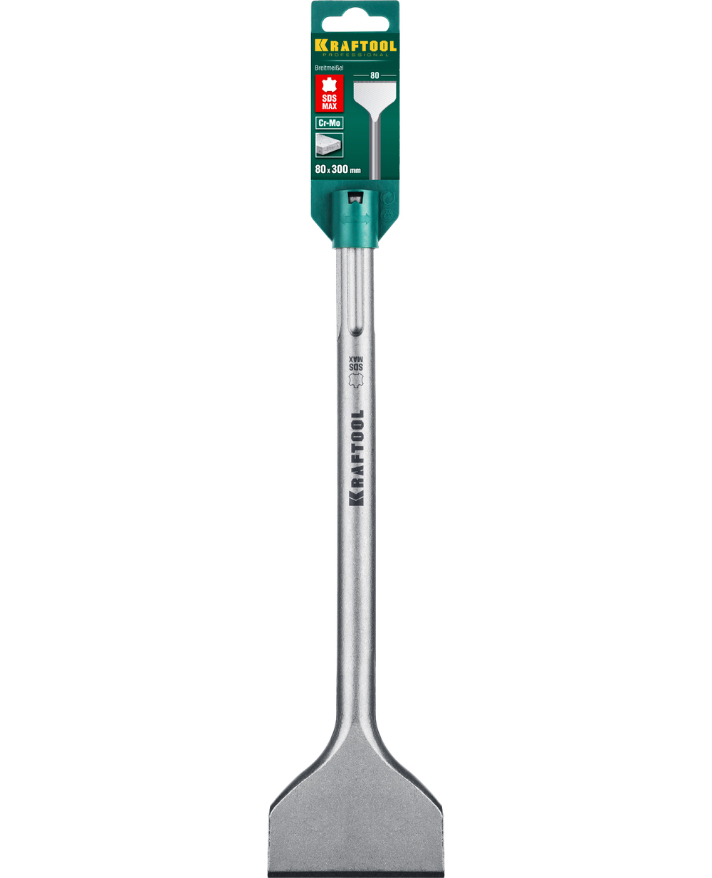 KRAFTOOL Alligator, 80 х 300 мм, SDS-max, пикообразное зубило (29335-80-300)