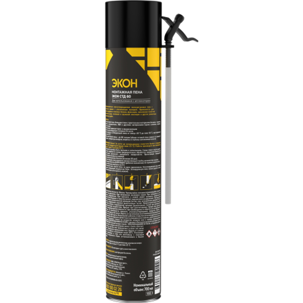 Пена монтажная Экон 3048148 СТД 60 700 мл | Экон