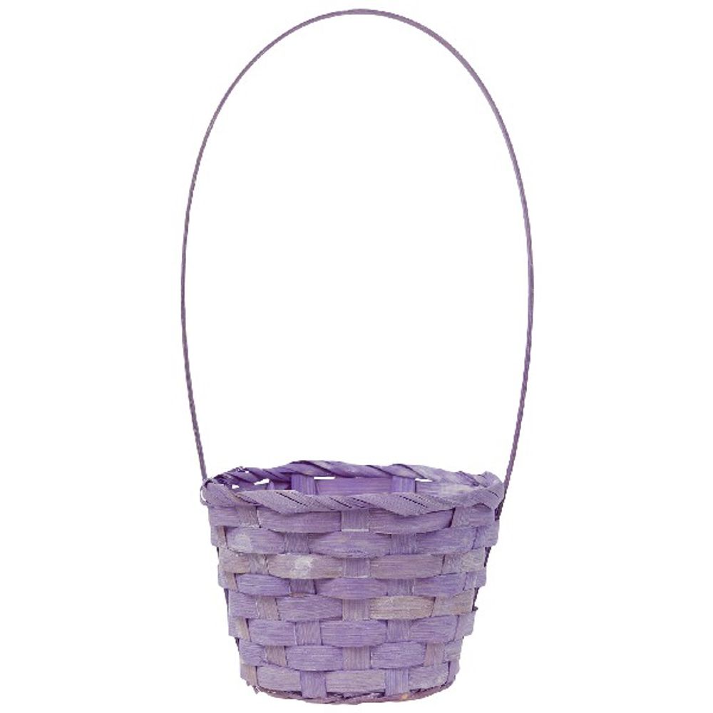 Корзина (бамбук) D13*Н9.5*НН28 СИРЕНЕВЫЙ