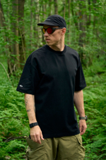 Футболка Nothomme Blue Coolmax Loose Solid Color T-shirt "Black"