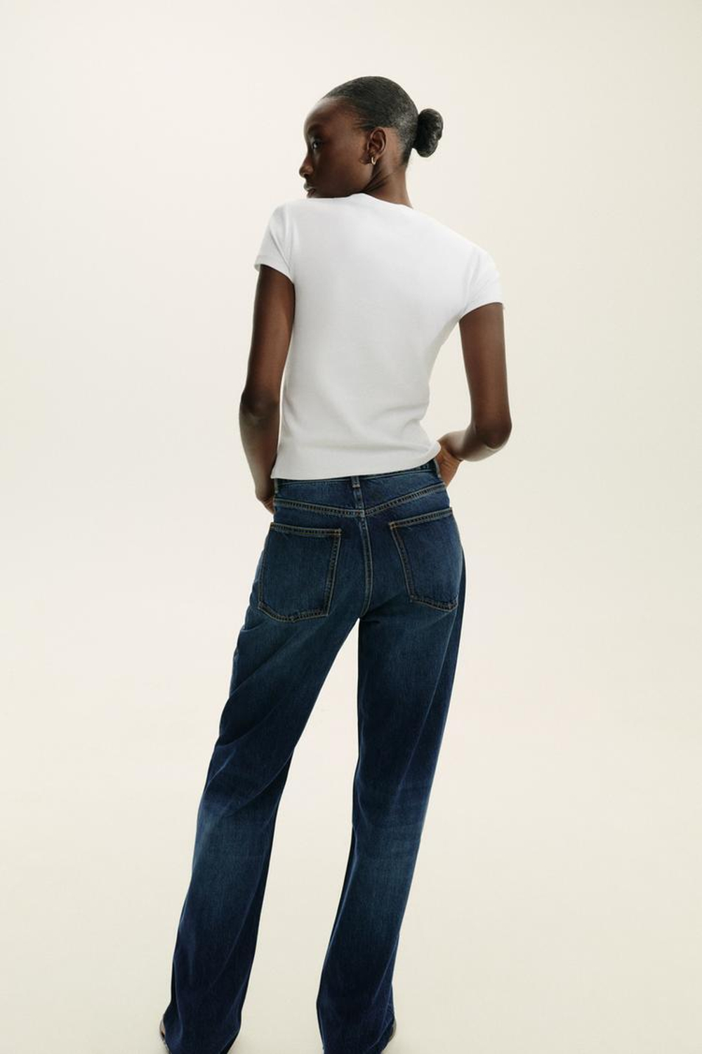 ZARA ФУТБОЛКА С ТЕКСТОВЫМ ПРИНТОМ, БЕЛЫЙ