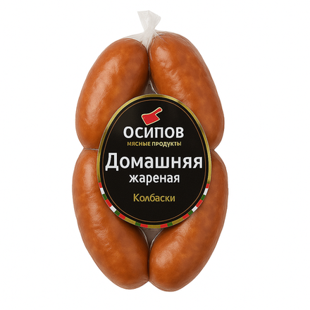 Колбаса Домашняя жареная Мясные Продукты вес