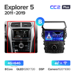 Teyes CC2 Plus 10,2"для Ford Explorer 5 2011-2019