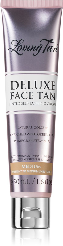 Loving Tan Deluxe Face Tan - крем автозагар для лица /  Medium 50  ml  / GTIN 9343482001426