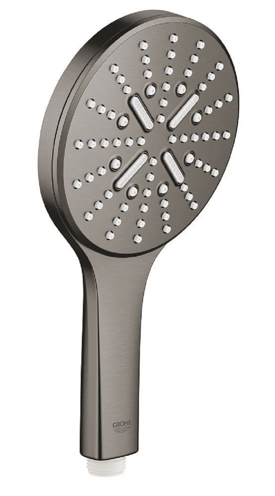 Ручной душ GROHE Rainshower SmartActive 130 3 вида струй, темный графит матовый (26574AL0)