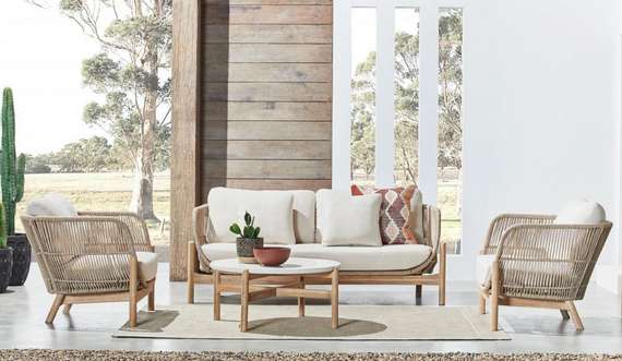 Комплект уличной мебели Talara, двухместный диван, 2 кресла, столик