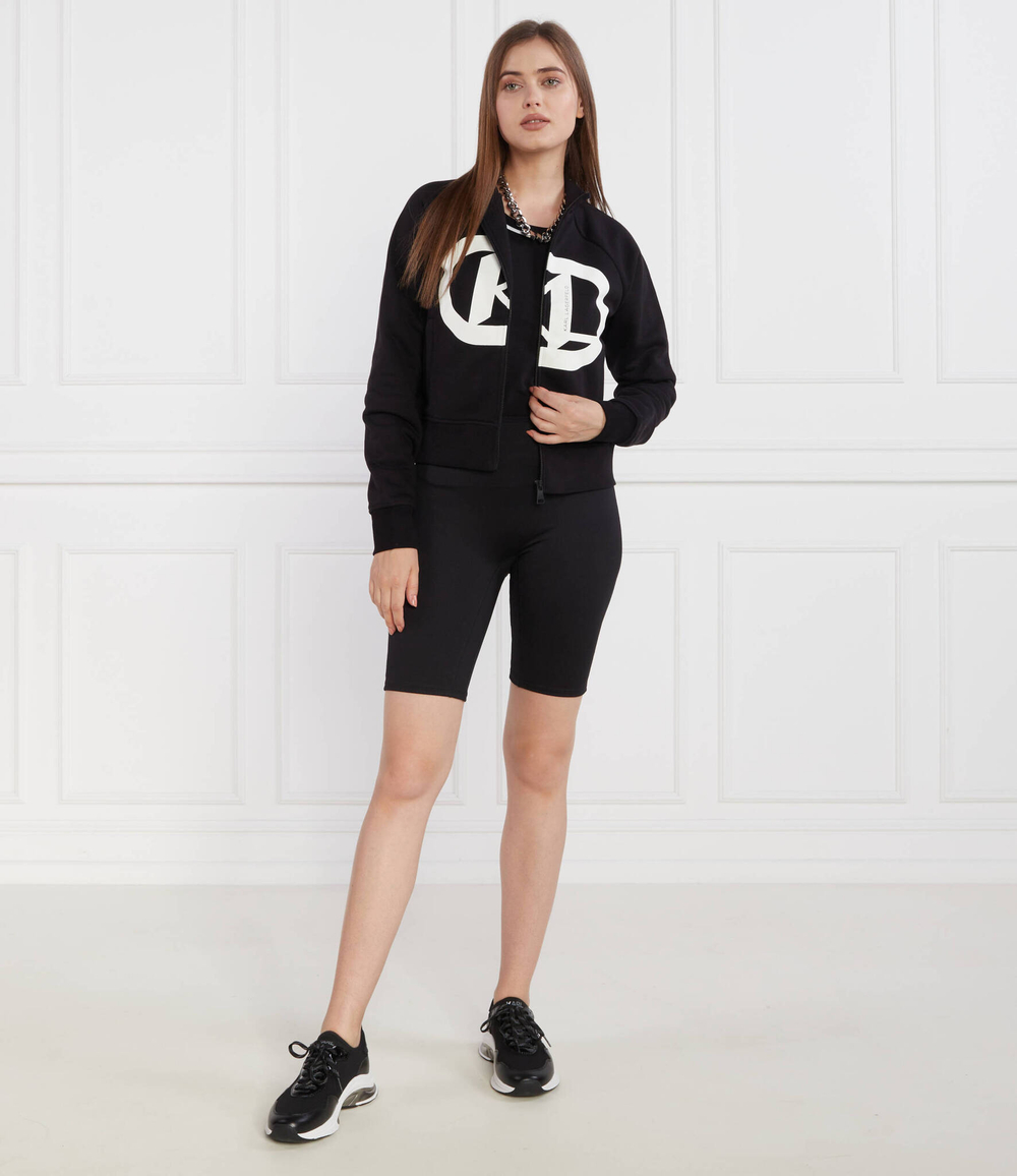 Худи kl logo zip up Karl Lagerfeld - черный(235W1820)