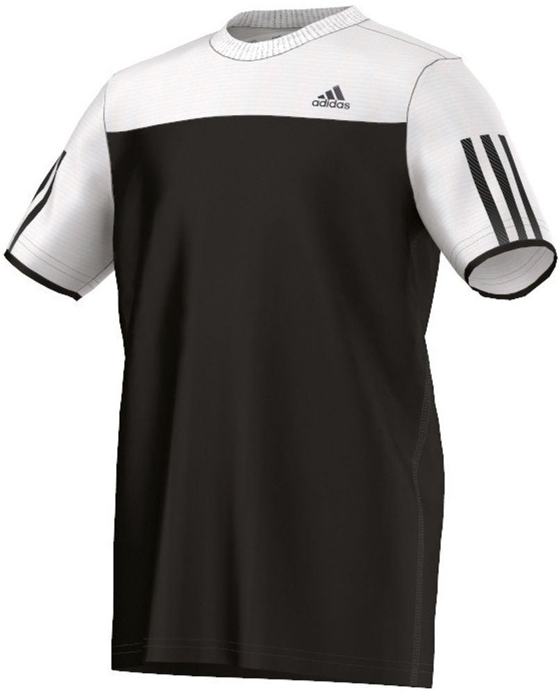 Футболка для мальчика теннисная Adidas Club Tee - black/white