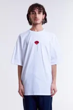 Футболка Гербарий Мак Белая