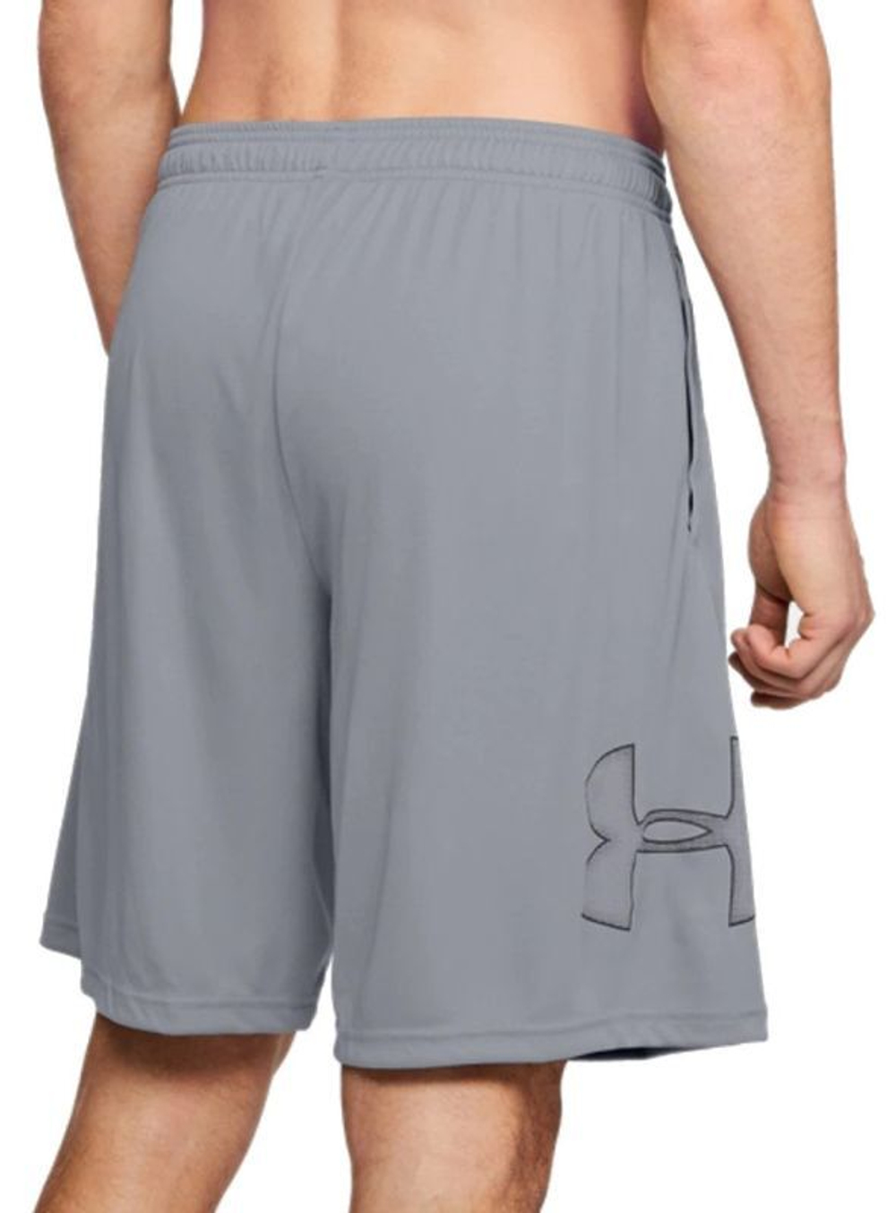 Мужские теннисные шорты Under Armour Men's UA Tech Graphic Shorts - steel/black