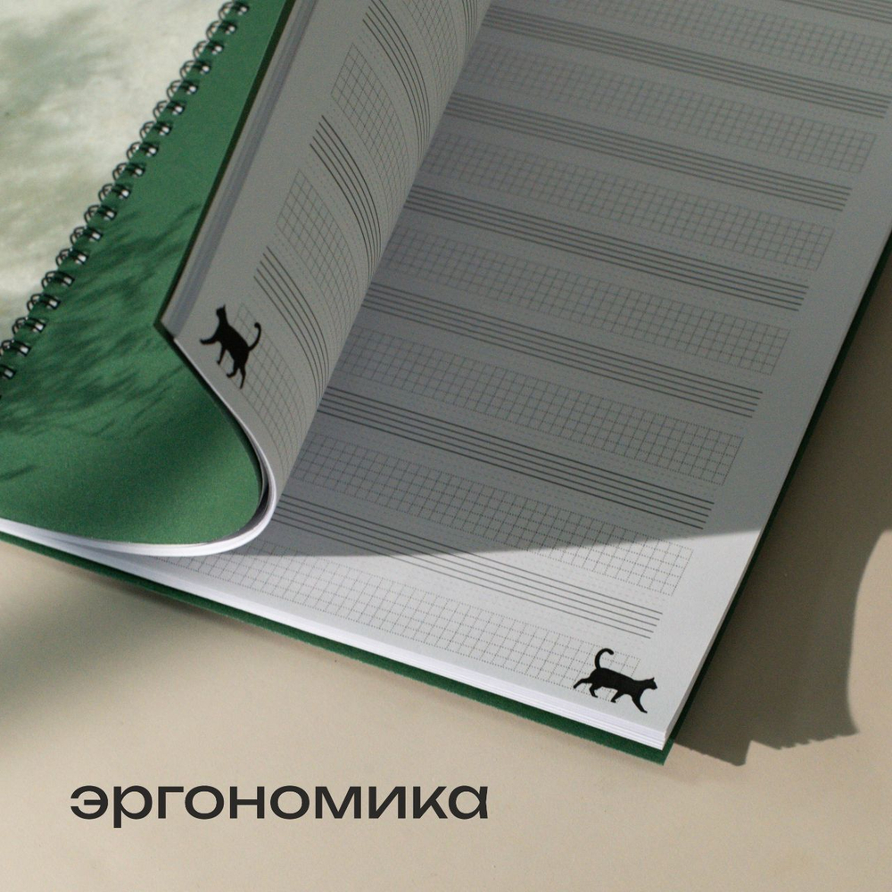 Тетрадь для нот/нотная тетрадь Ташка создает, А4, 90 страниц
