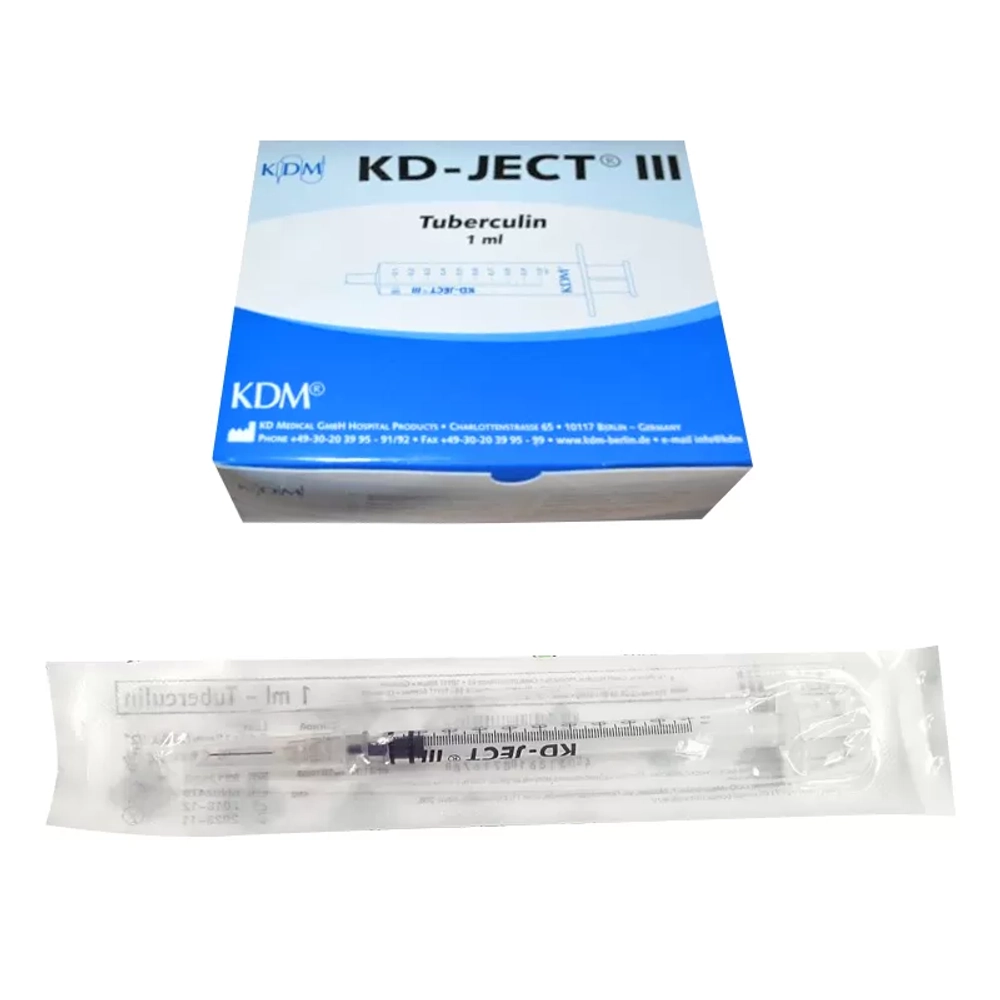 Шприц 1 мл 27G 1/2 0,4х12 мм 100 шт