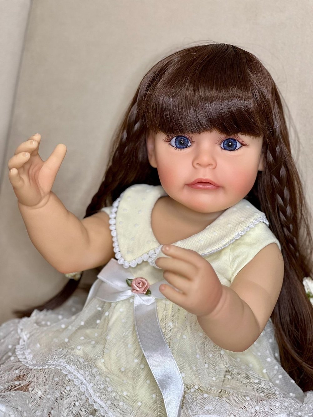 Кукла Реборн виниловая 55см в пакете (FA-038)