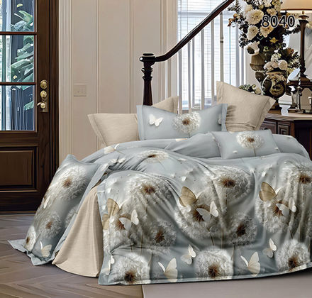 КПБ 2 сп с простыней на рез. 160х200 ПОПЛИН "П17"