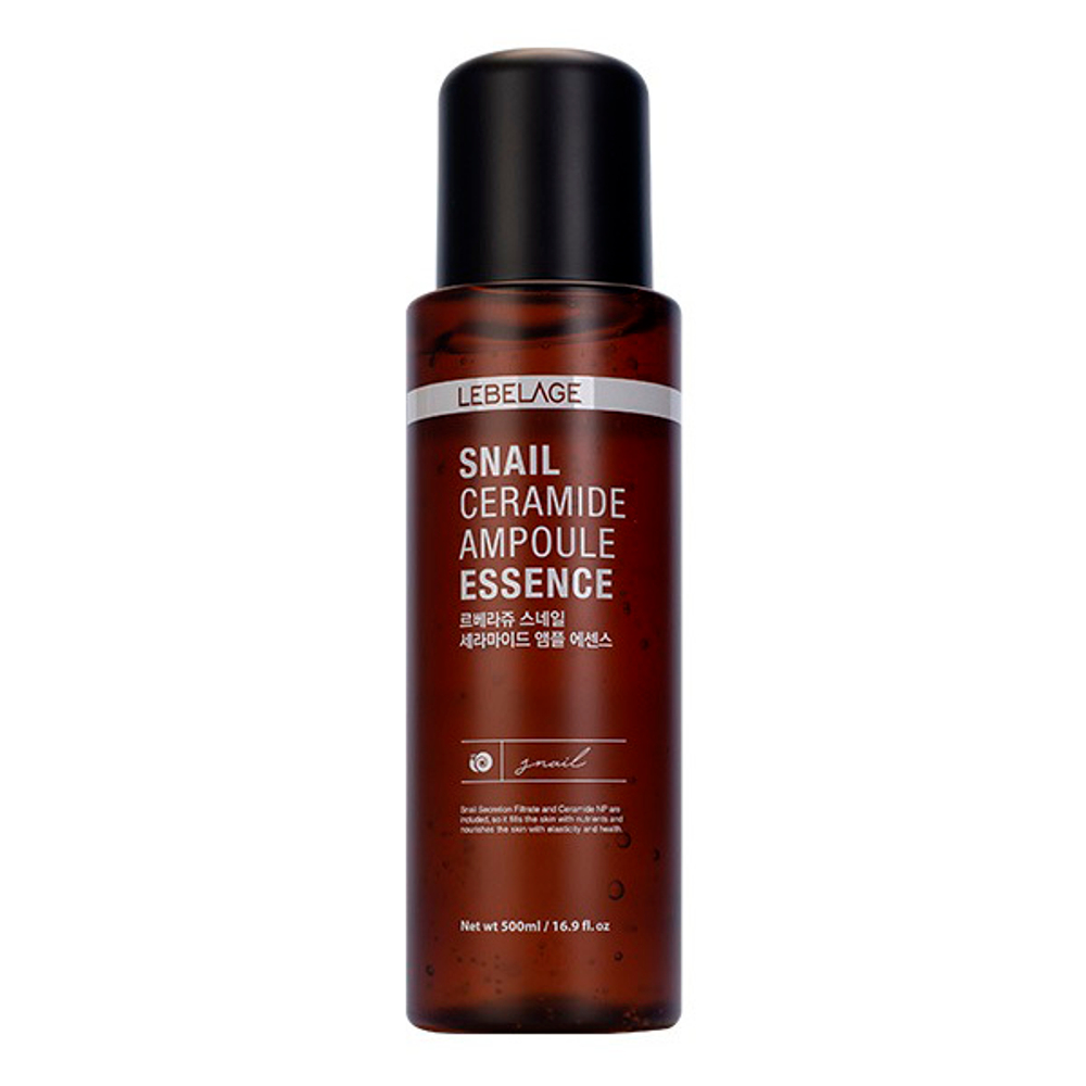 Восстанавливающая эссенция с Керамидами и Муцином Улитки Lebelage Snail Ceramide Snail Ceramide Ampoule Essence 500мл