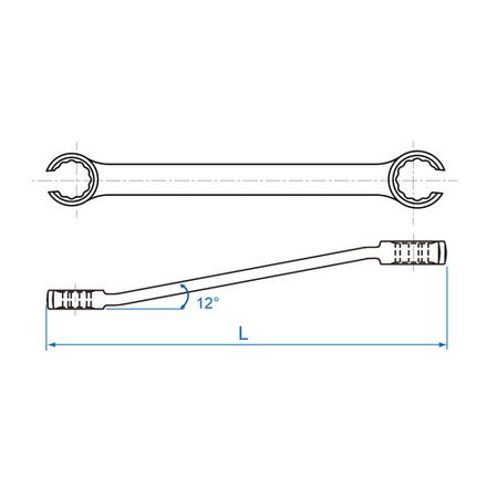 Цена на KING TONY (19312427) Ключ разрезной 24x27 мм