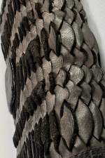 Женский кошелек из натуральной винтажной кожи коричневого цвета