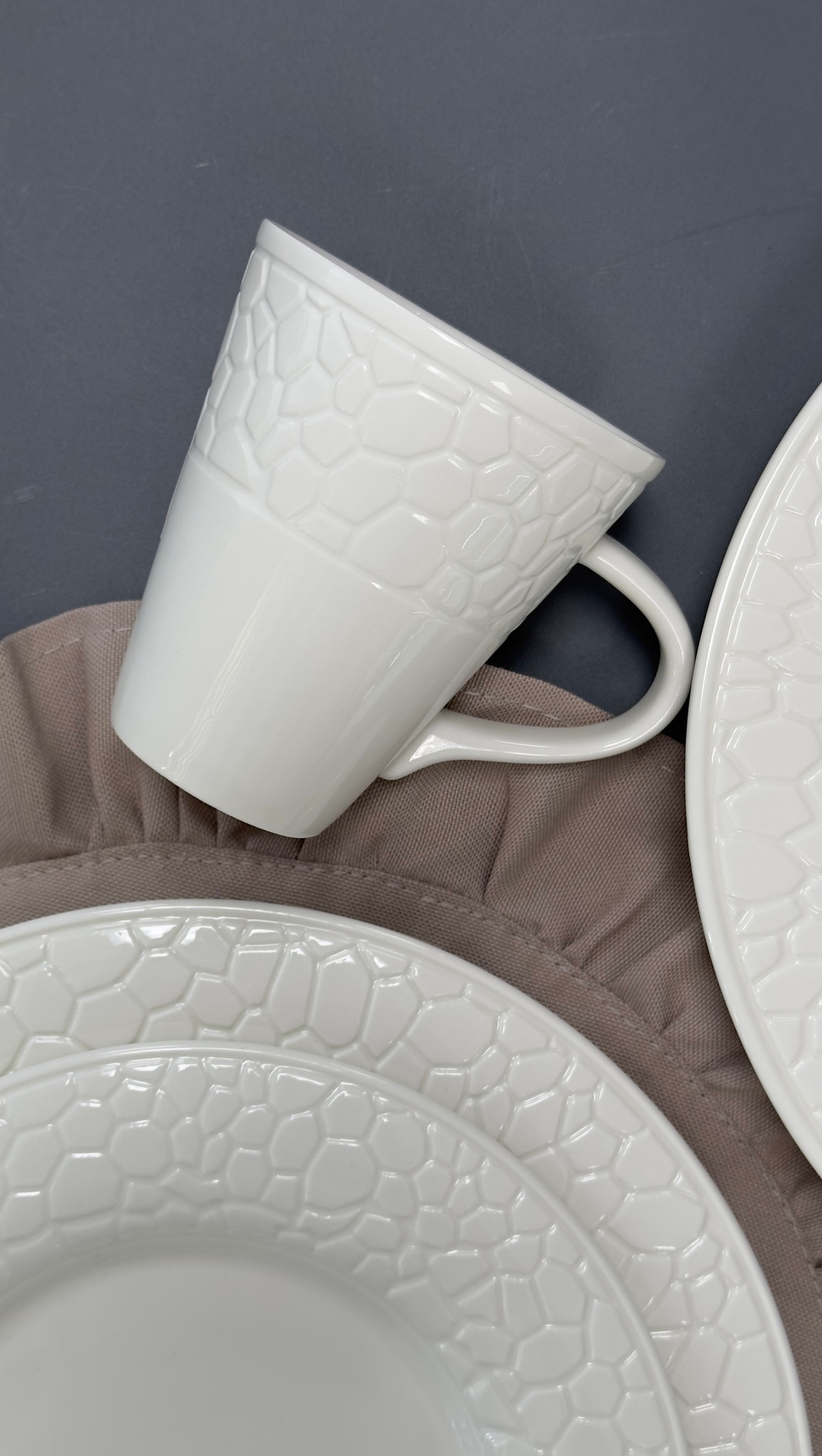 Кружка Magistro Rodos, 300 мл, фарфор, белая