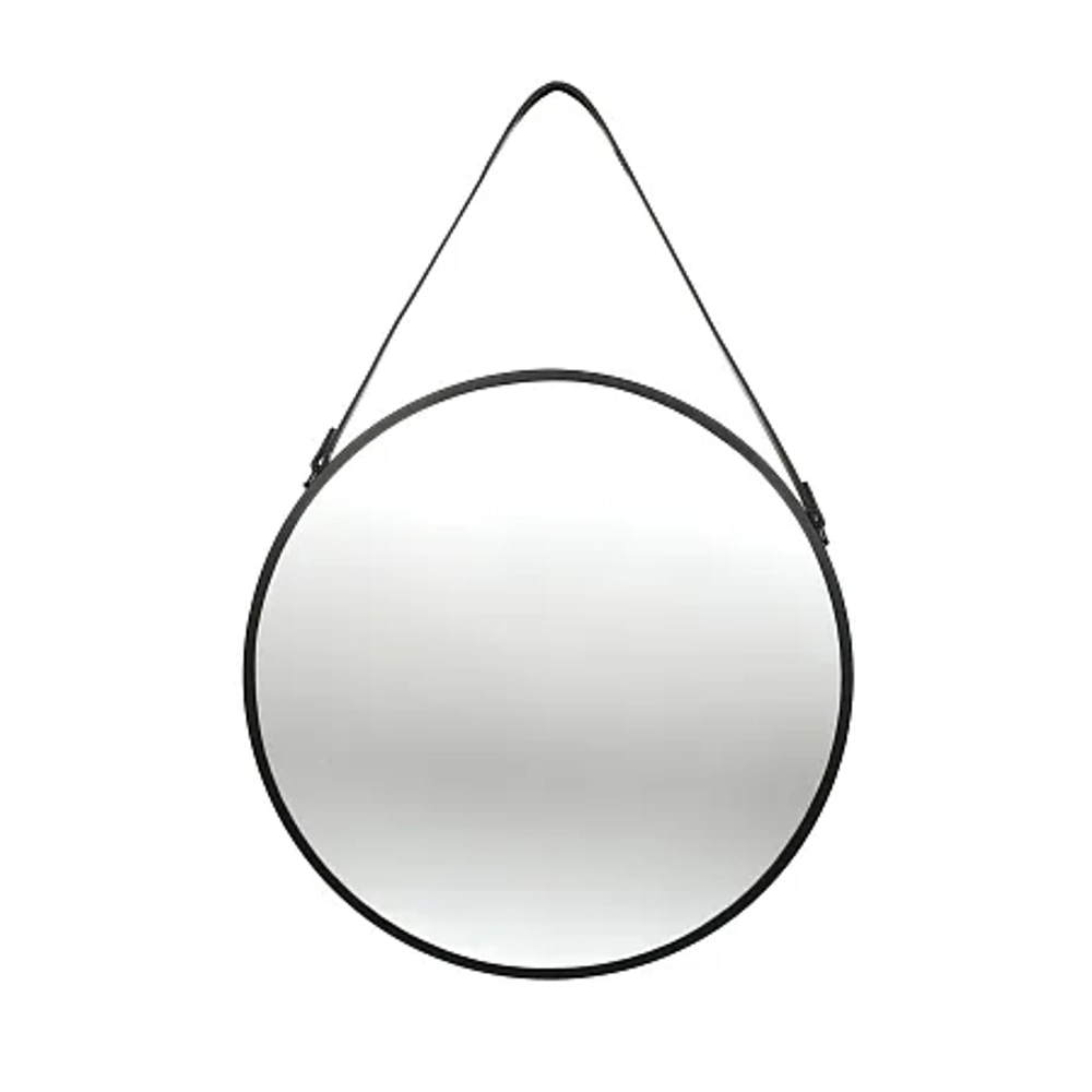 Зеркало настенное "LOFT" круг., 50см, цв.черный