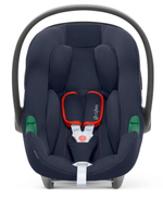 Коляска Cybex Coya Rosegold Frame Aton B2 i-Size Bay Blue Sepia Black с дождевиком и бампером