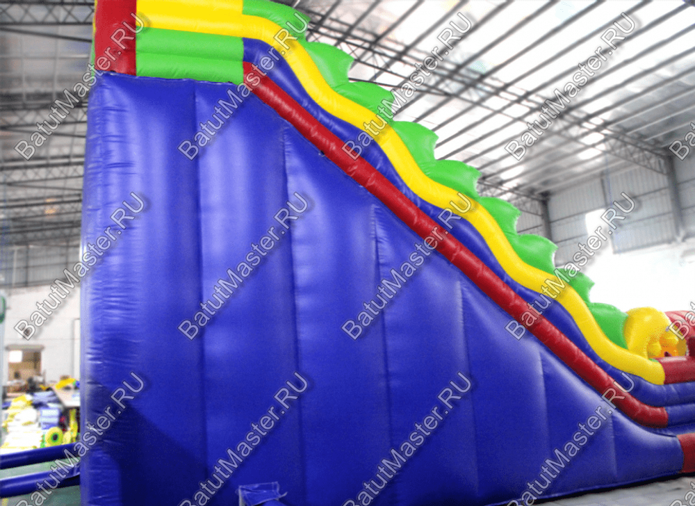 Детский надувной батут-горка "Dragons", размер 14*8*8 м