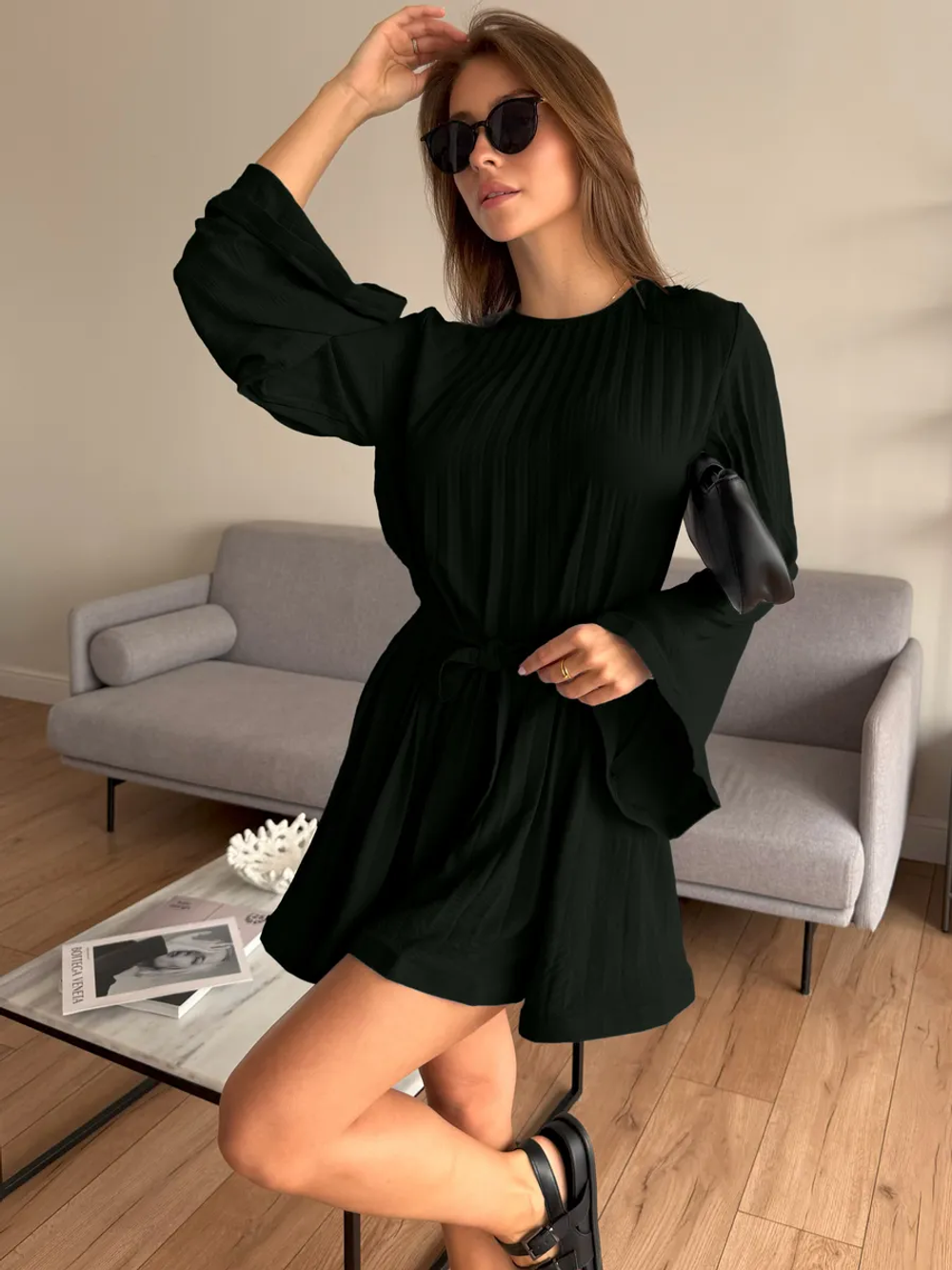 Платье летнее короткое с поясом