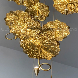 Подвесной светильник Cloyd KIRIBATI P1 / Ø25 см - латунь (арт.11375)