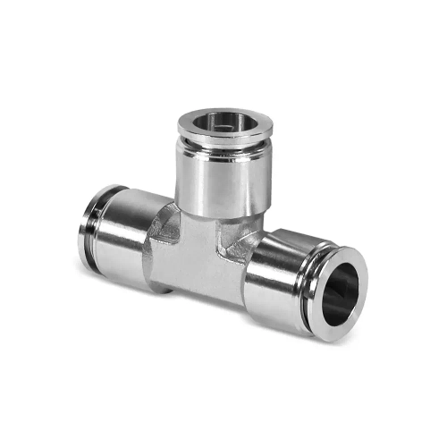 CRQST-6 Тройник цанговый T образный нержавеющий