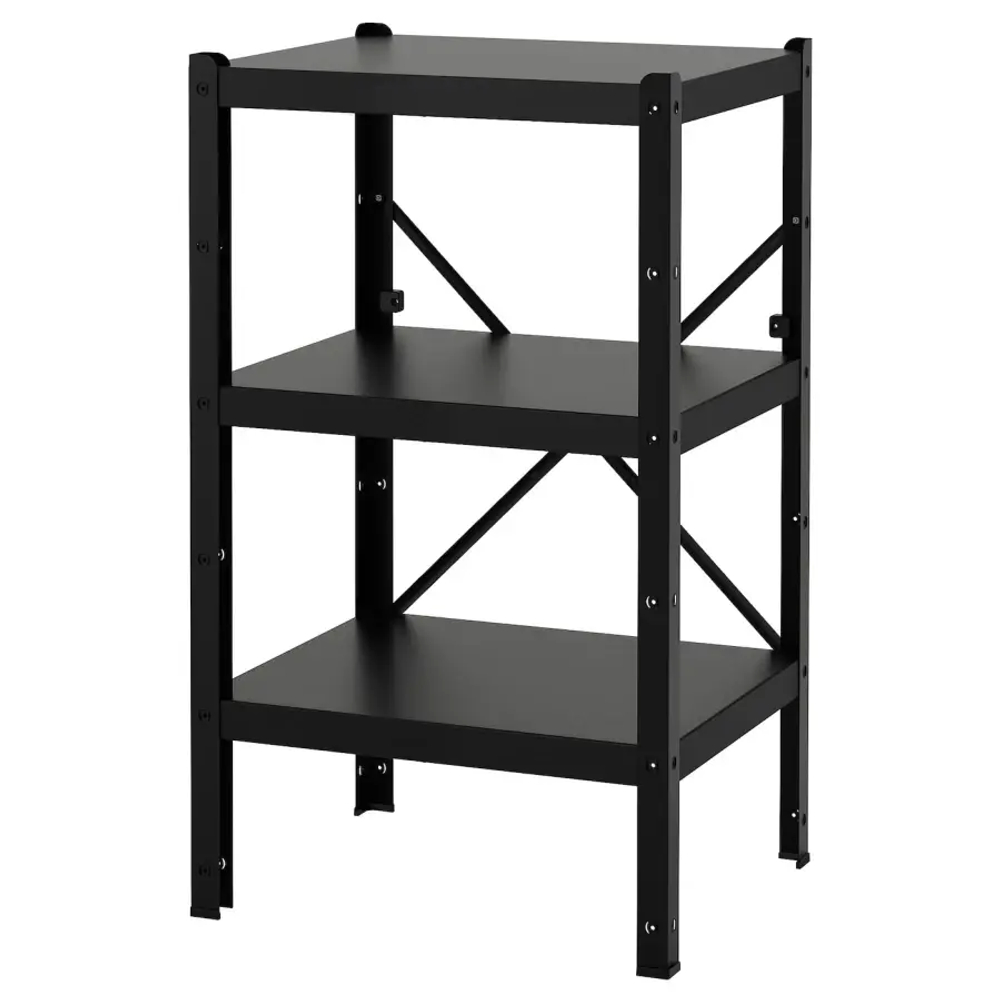 Стеллаж - IKEA BROR/БРУР ИКЕА, 65х55х110 см, черный