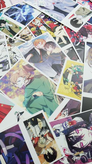 Набор открыток, карточек и наклеек "Великий из бродячих псов / Bungou Stray Dogs", 188 предметов