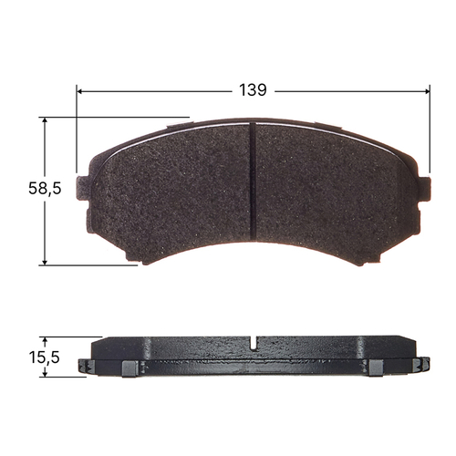 Колодки тормозные дисковые Avantech передние (противоскрипная пластина в компл.) Замена для арт. AV431 AV257
