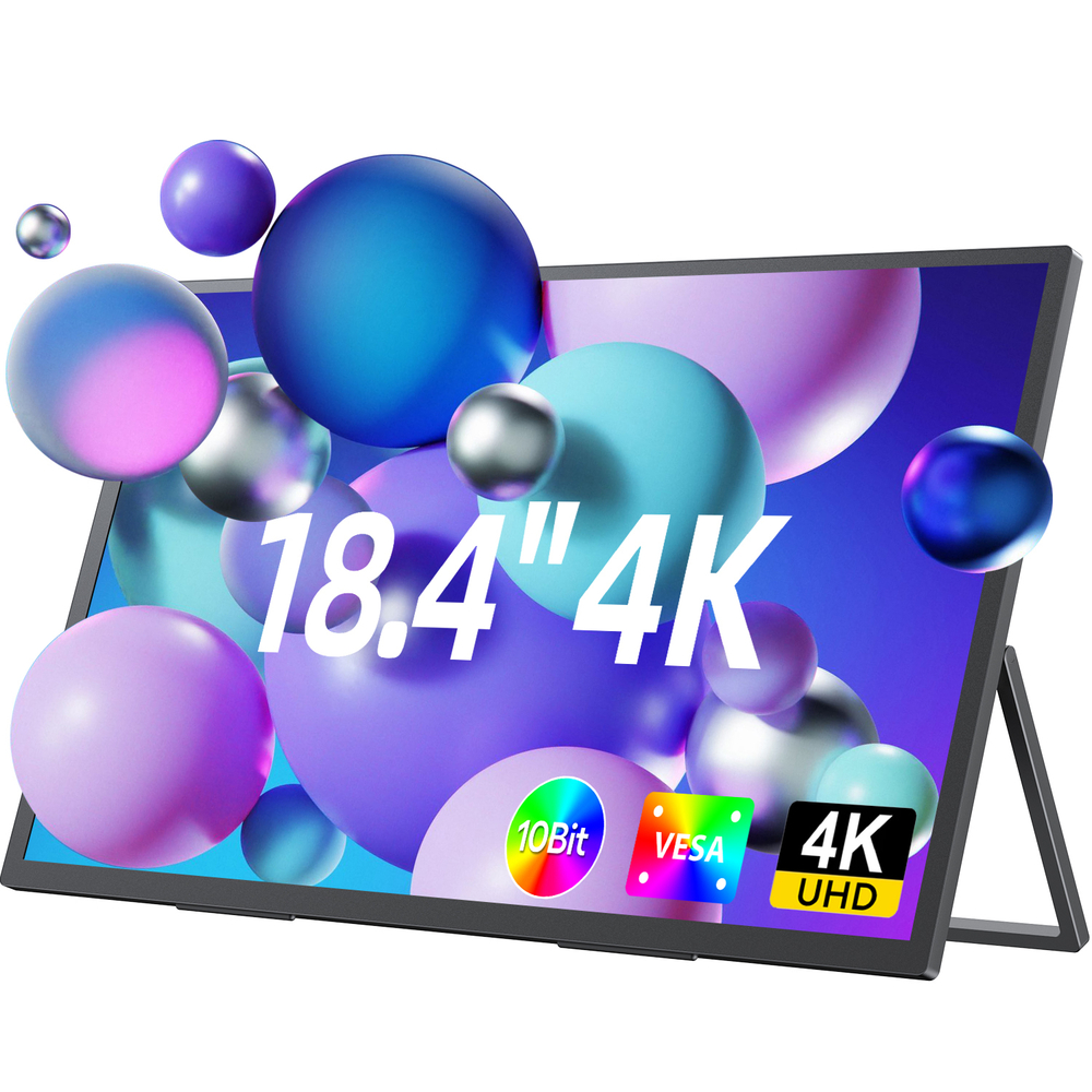 18.4" Портативный монитор с магнитным чехлом UXbox T118 4К IPS 3840х2160, 60 Гц