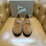 Лоферы замшевые