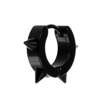 Серьга Шипы 4 шт чёрная (122)