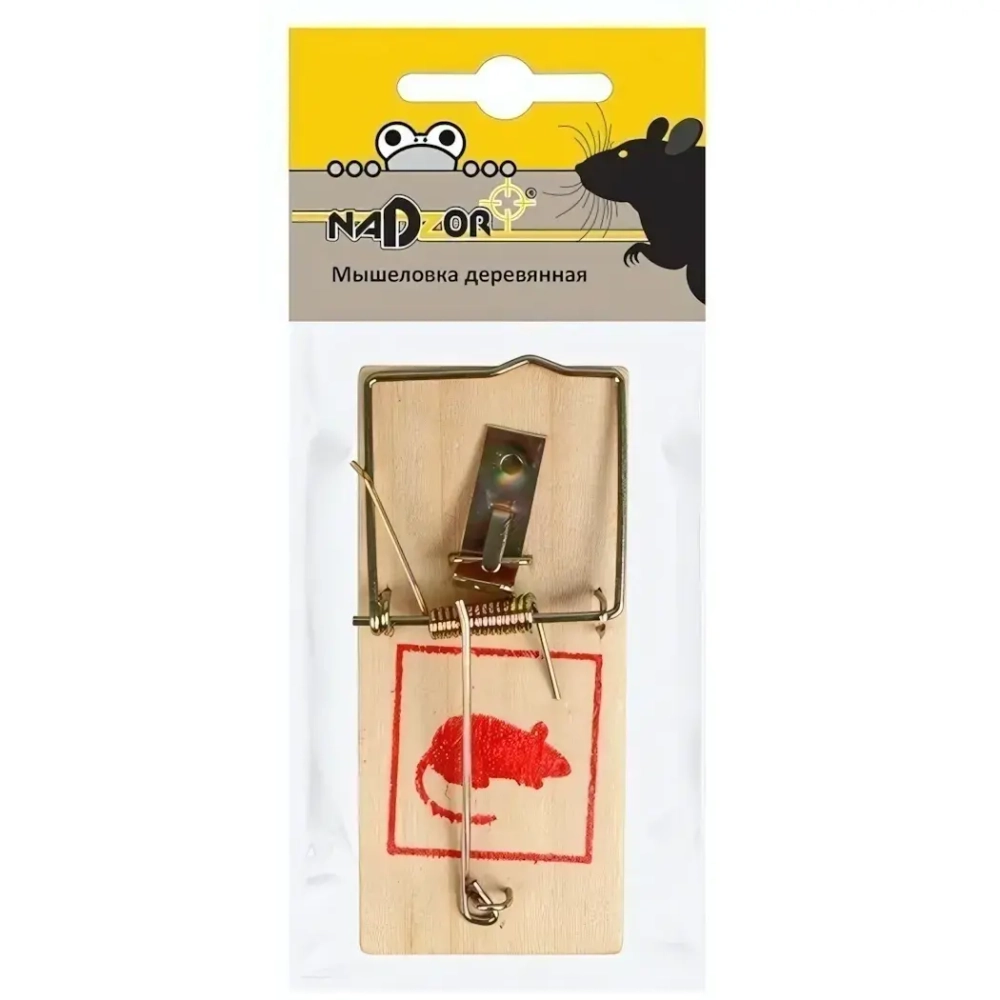 Деревянная мышеловка 10*4.5*0,6см «Nadzor «MOUSE3