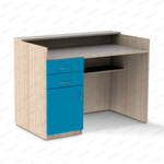 Цвет: дуб сонома/синий Расположение ящиков: слева. С пластиковым покрытием.