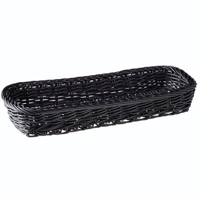 Корзина д/столовых приборов;полипроп.;,H=45,L=270,B=100мм;черный (Цвет: черный)