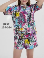 Пижама с шортами для подростка