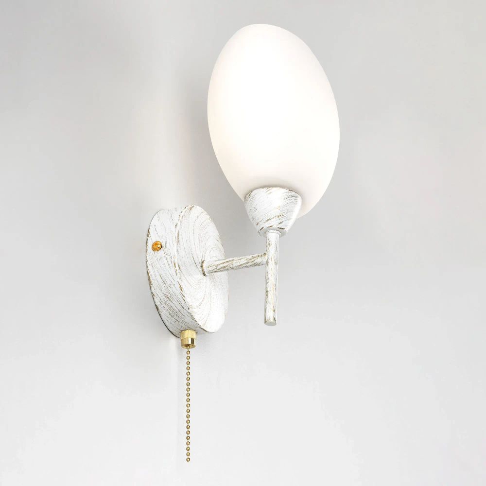 Citilux Флорида CL148310 Бра с выключателем Белое с патиной