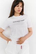 Футболка "white basic t-shirt", молочная