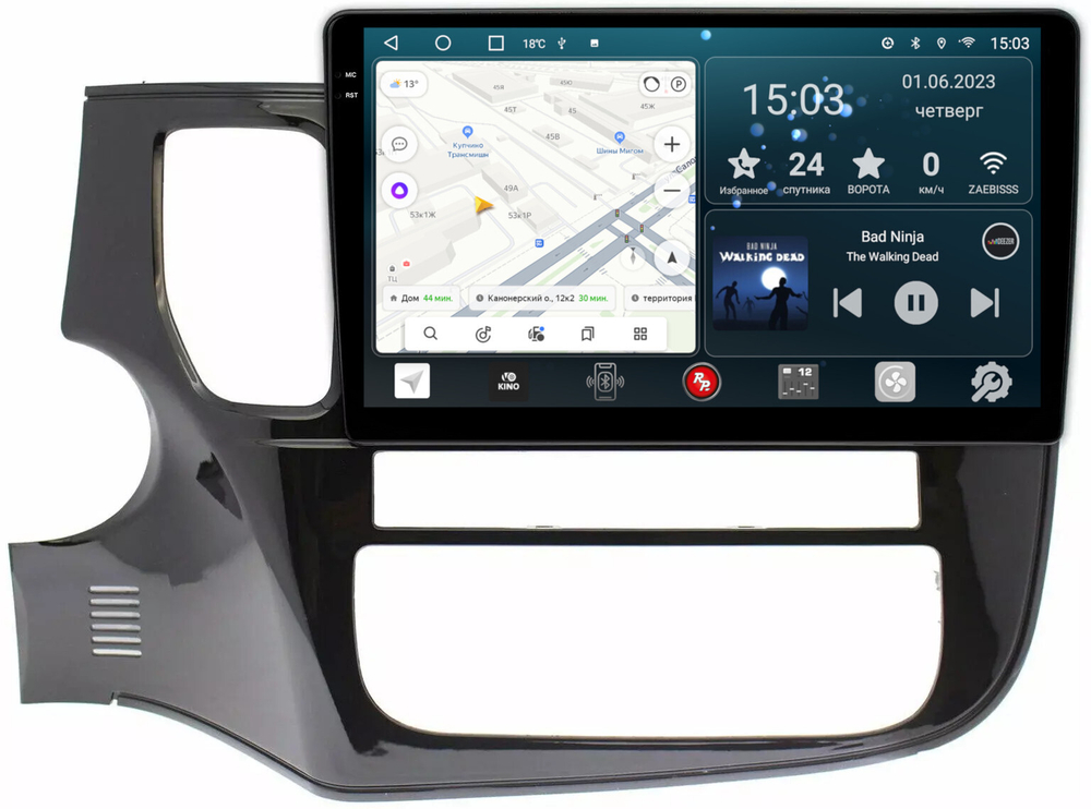 Магнитола Mitsubishi Outlander 3 2012-2022 - RedPower 156 Android 10, QLED+2K, ТОП процессор, 6Гб+128Гб, CarPlay, SIM-слот