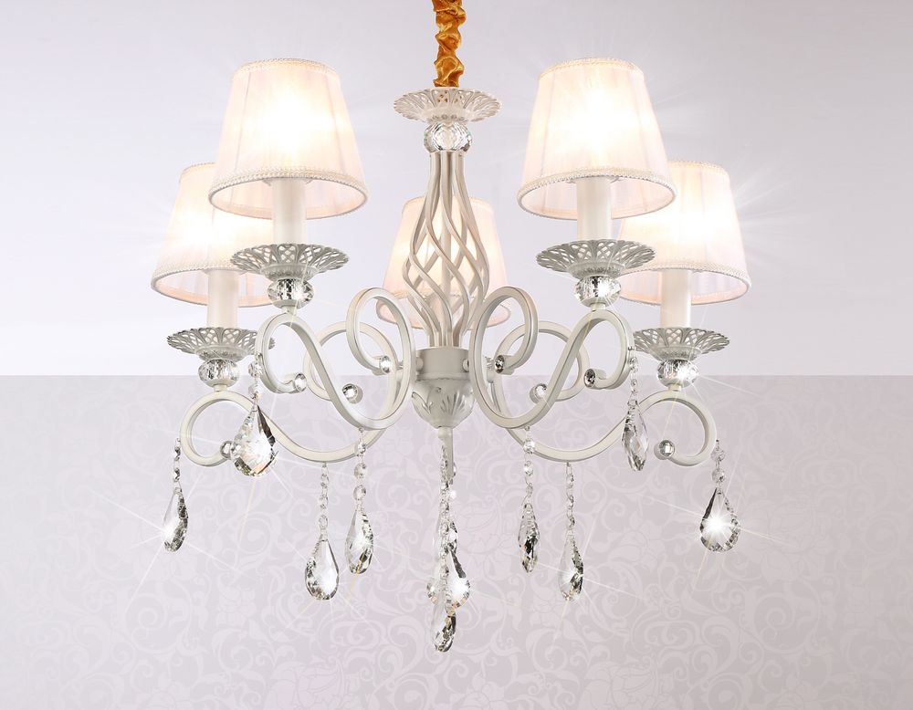 Ambrella Подвесная люстра с абажурами и хрусталем Traditional TR4547