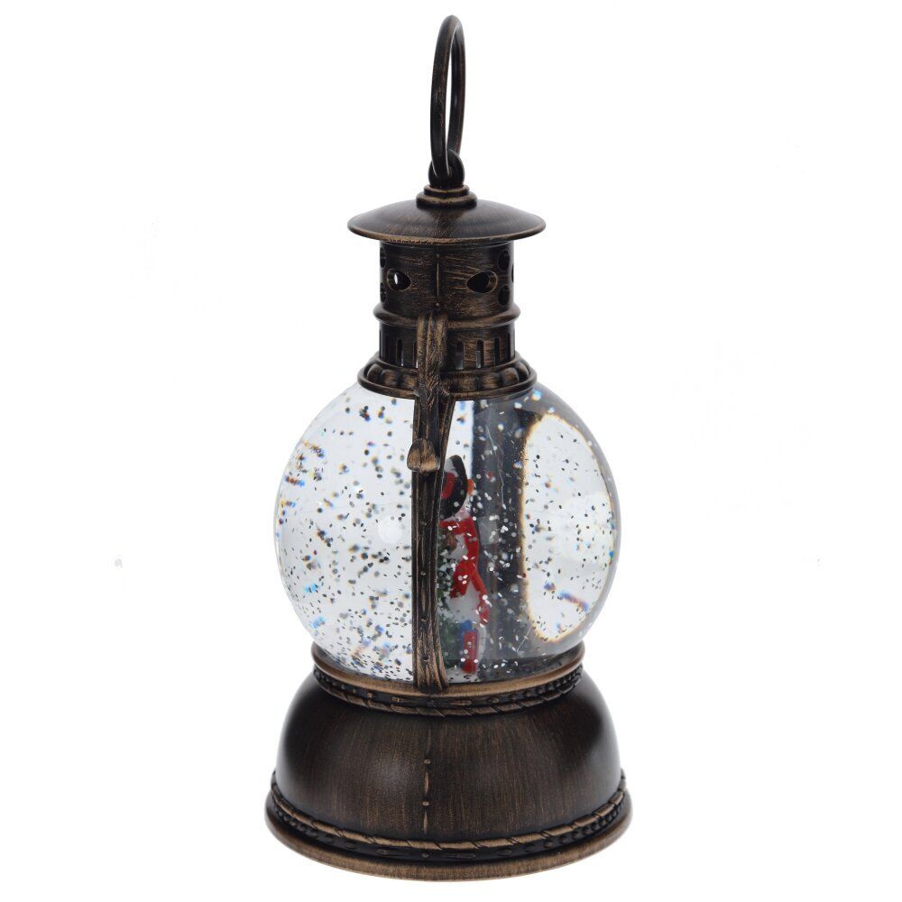 GAEM Изделие декоративное "Фонарь" (подсвет, муз, вьюга, 3хААА н/п +USB), D 10 см, L11 W11 H24 см