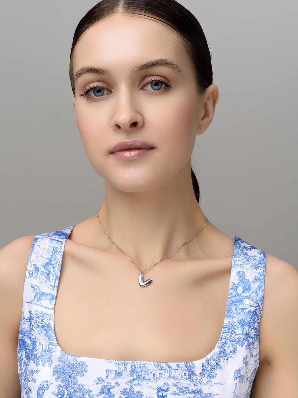 Колье "Simple words V" Silver