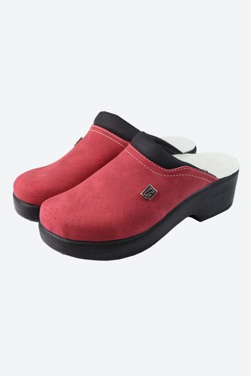 503 | "Anna" Женские медицинские сабо (бордовый)