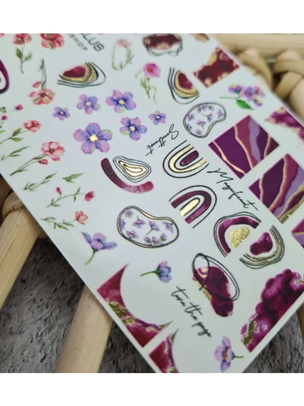 Набор слайдеры 2шт Lucky Rose. Foil 112, 114