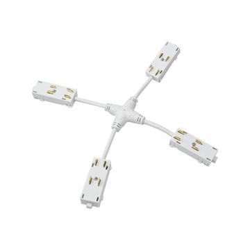 Гибкий Х-коннектор TR2116-WH белый Smart Hide Denkirs