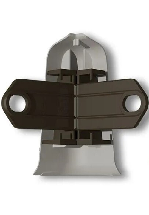 Угол наружный с крепежом для плинтуса 70мм "Деконика" 547 Лофт светло-серый