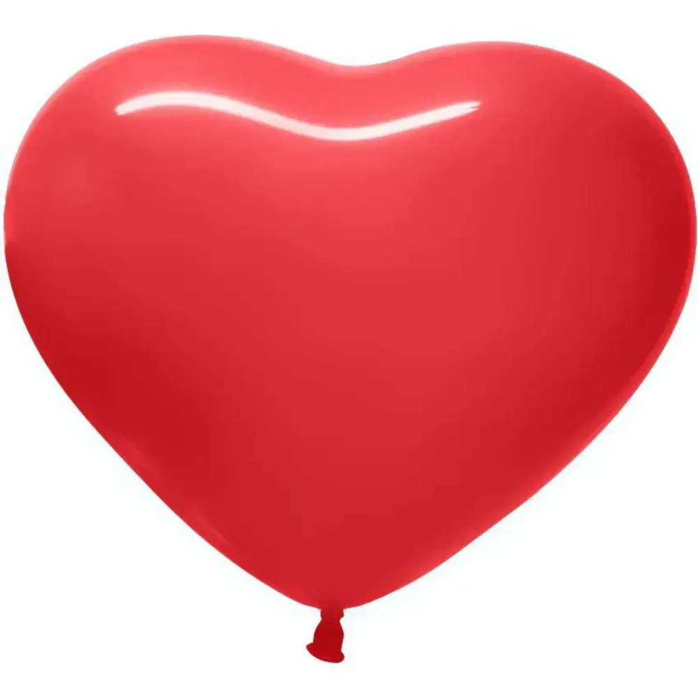 Воздушные шары 25 шт, 10»/25см Сердце (красный)